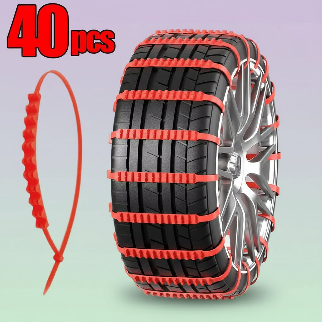 AIVC Anti-Skid Snow Chains for Car Motorcycles Winter and Bad Terrain Wheels Anti-Slip Emergency Universal Lockout Artifact