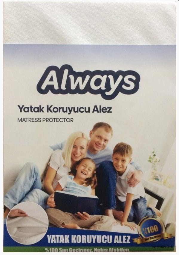 Always Waterproof Mattress Protector for Double Bed 160x200 cm