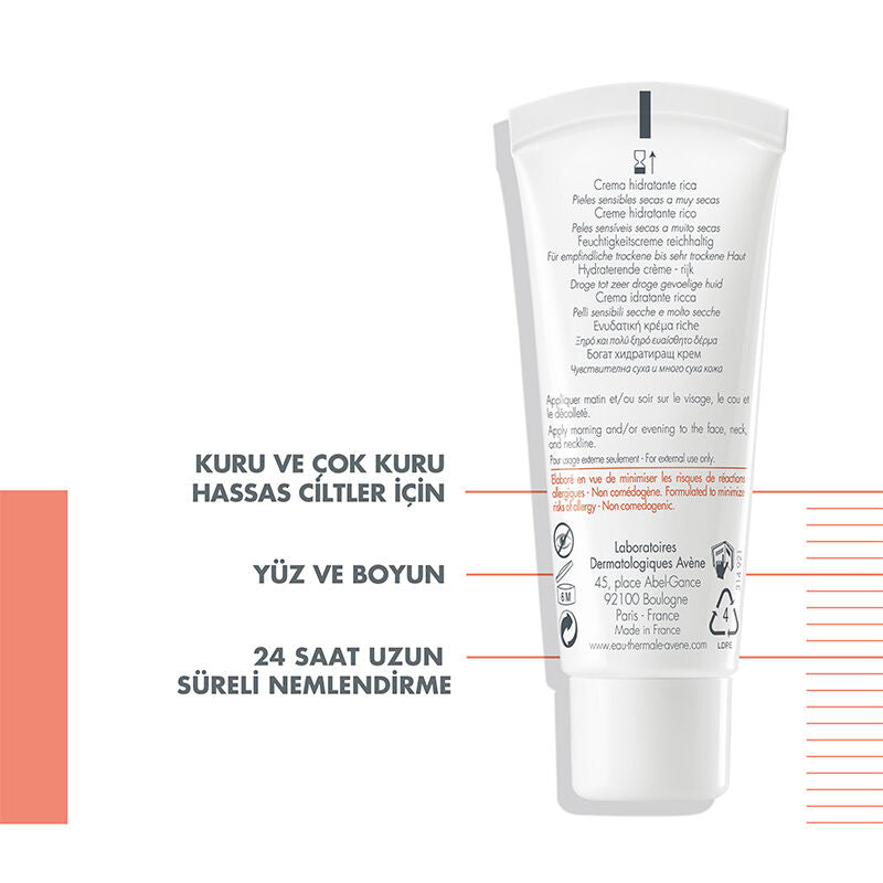 Avene Hydrance Rich Hydrating Cream for Dry Sensitive Skin 40 ml
