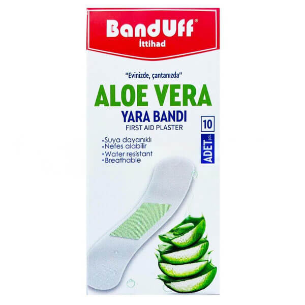Banduff Aloe Vera Adhesive Bandages Soothing Protection 10 Count