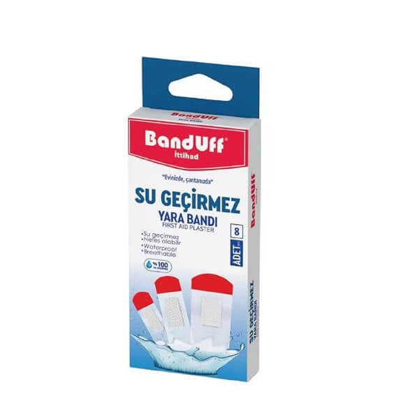 Banduff Waterproof Adhesive Bandages for Wound Protection 8 ct