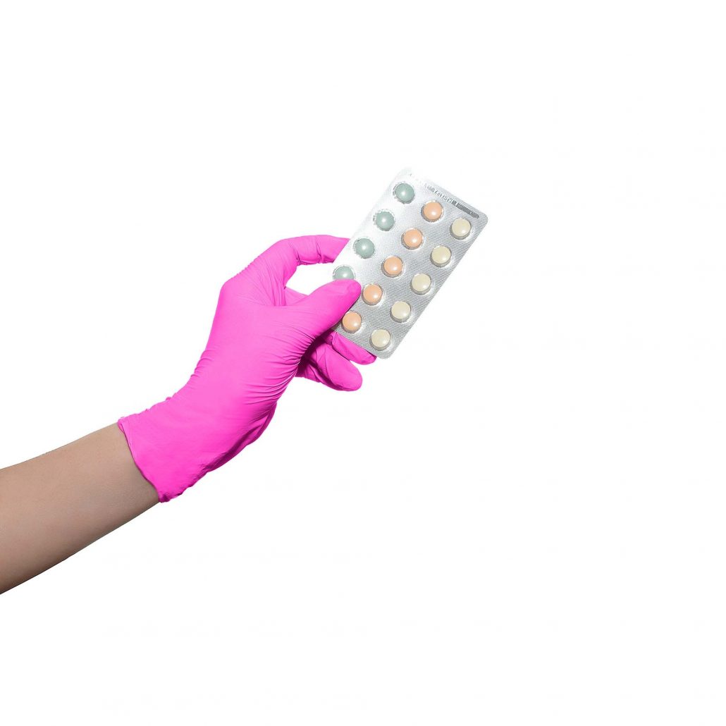 *Aurelia Pink Nitrile Glove - Extra Small (2000 Case)