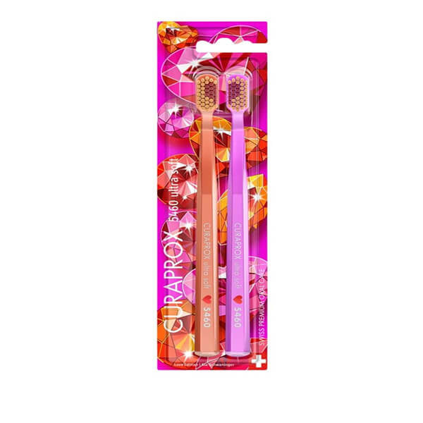 Curaprox CS 5460 Love Edition Ultra Soft Toothbrush 2 Pack