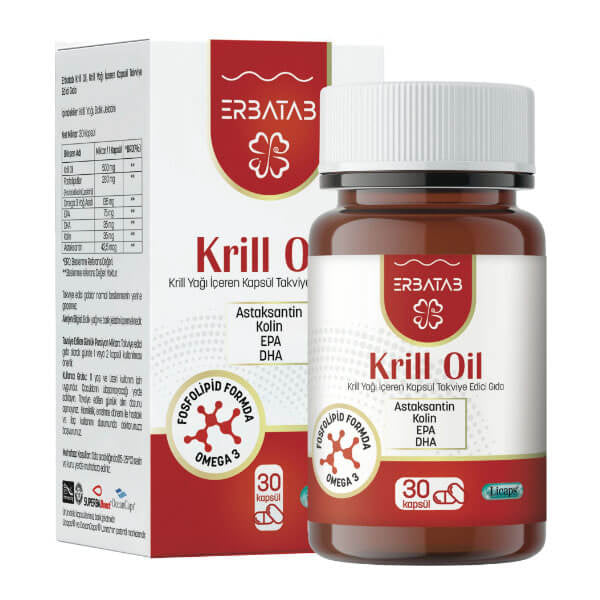 Erbatab Krill Oil Triglyceride Supplement 30 Capsules