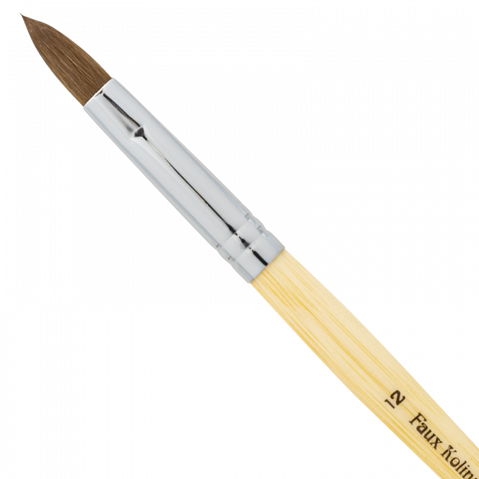 AmericaNails - Acrylic Brush Faux Kolinsky #12 (Synthetic)(Pressed)