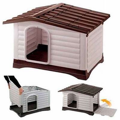 Ferplast Dog Villa 90 Plastic Outdoor Kennel 88x72x65 cm