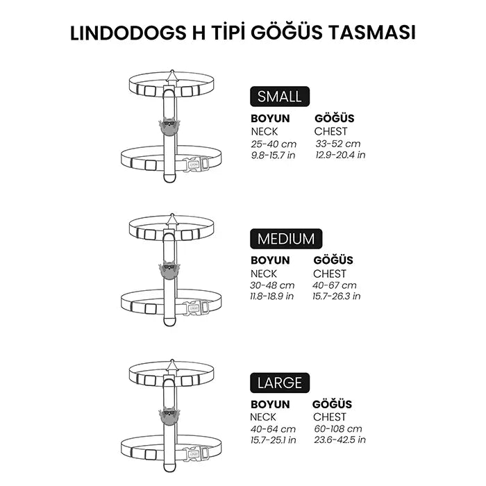 Lindo H-Type Adjustable Dog Harness for Small Breeds