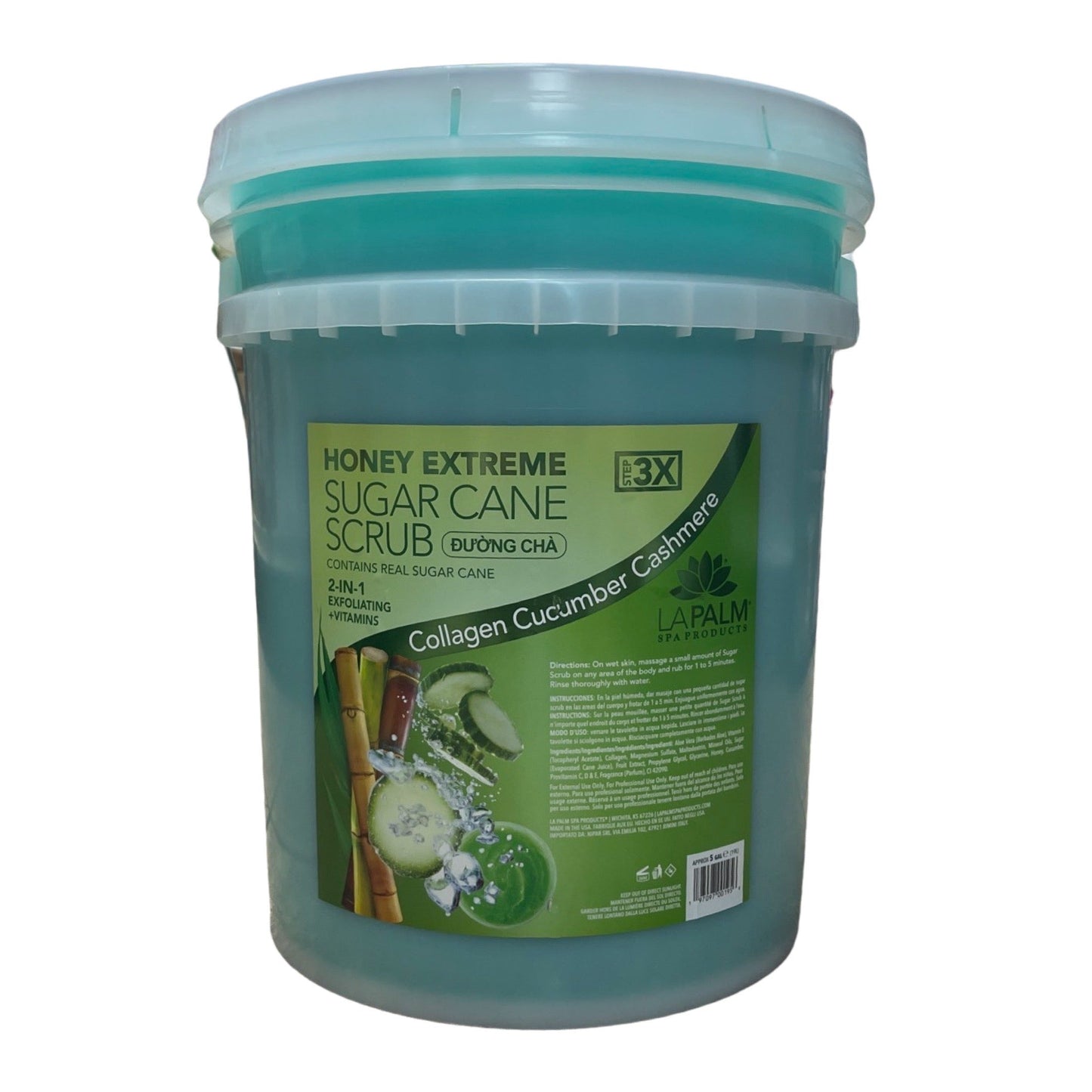 Sugar Scrub 5 Gal Pail - Cucumber Cashmere