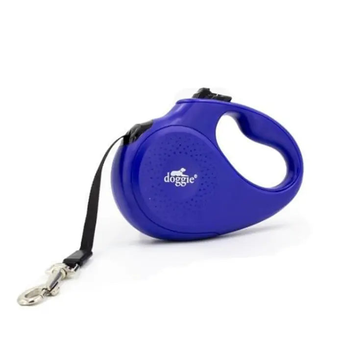 Doggie Master XSmall Retractable Dog Leash Royal Blue 3m