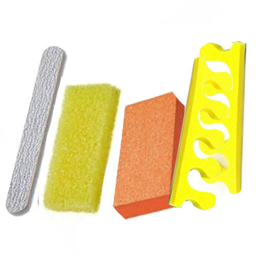 (1pc) DND Disposable Pedicure Kit - 4 pc. (Orange)