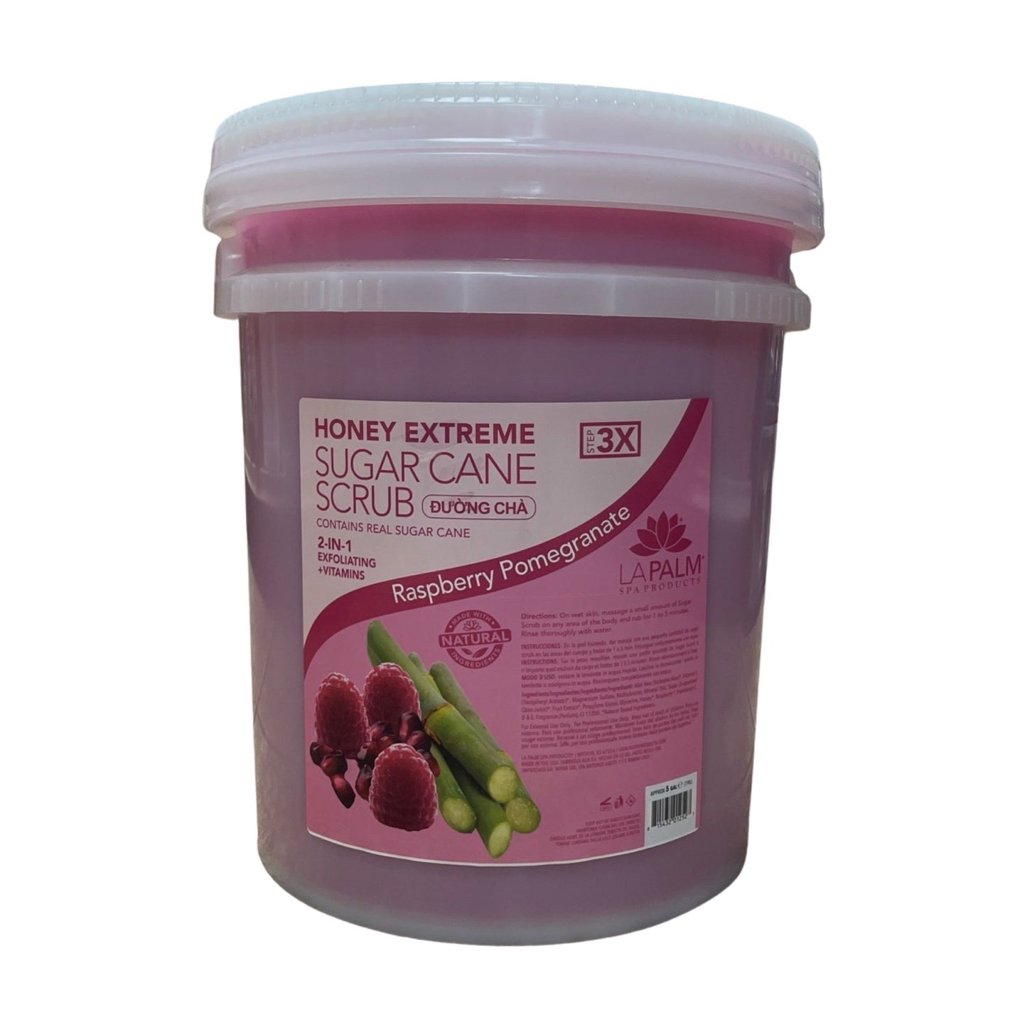 Sugar Scrub 5 Gal Pail - Raspberry Pomegranate