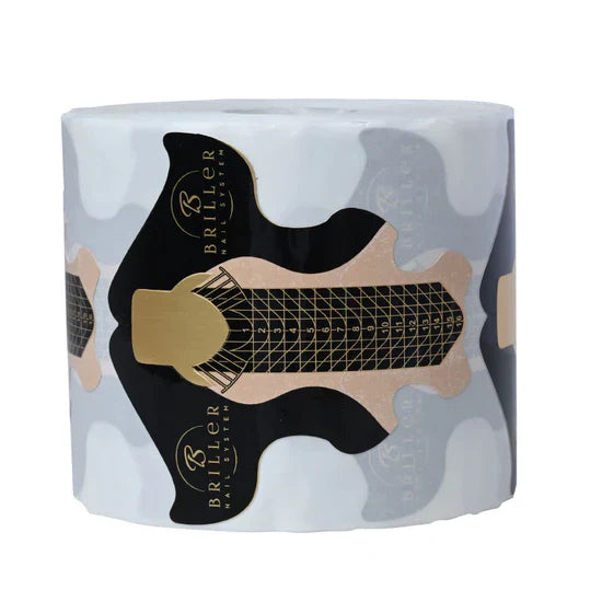XL Briller Nail Forms Roll 100 per roll - Briller