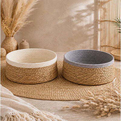 Lepus Wicker Scratching Bed for Small Dogs & Cats 40x12 cm