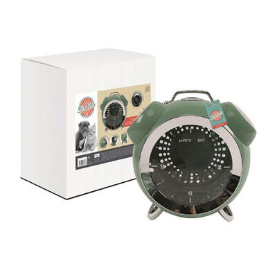 M-Pets Sixties Clock Pet Carrier for Cats & Small Dogs Green 40x44x26cm