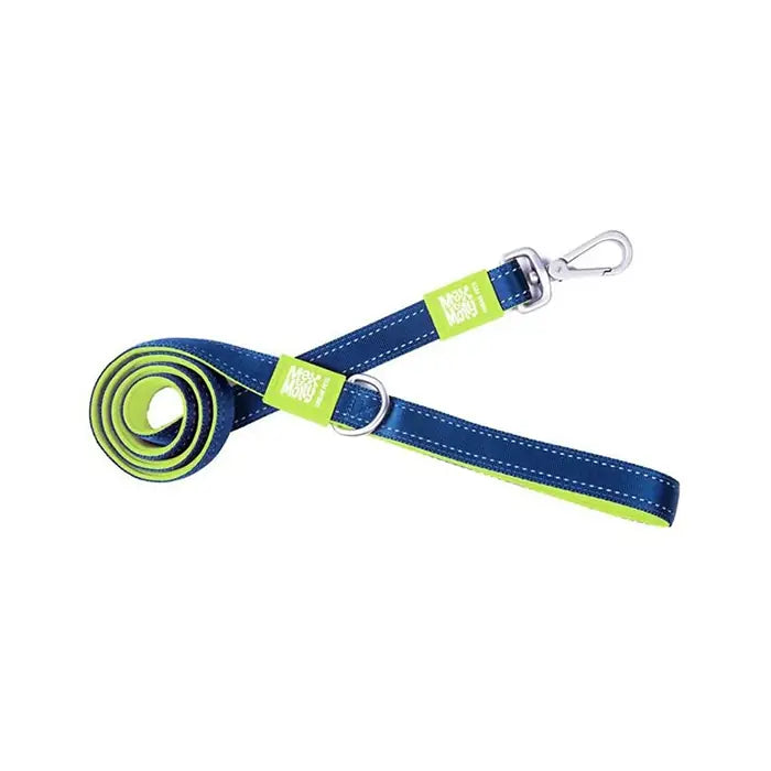 Max & Molly Matrix Lime Green Padded Dog Leash Large