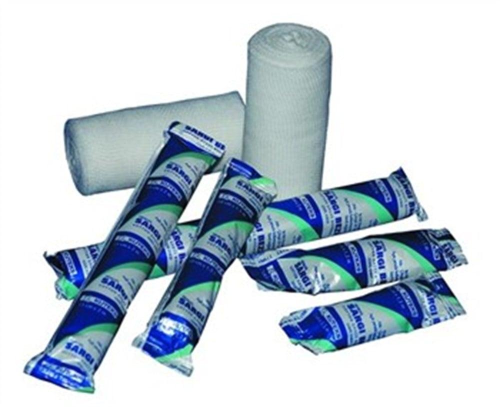 Kuteks 100% Cotton Bandage Roll - Soft, Absorbent, Hypoallergenic Medical Dressing (10 cm x 1.5 m)