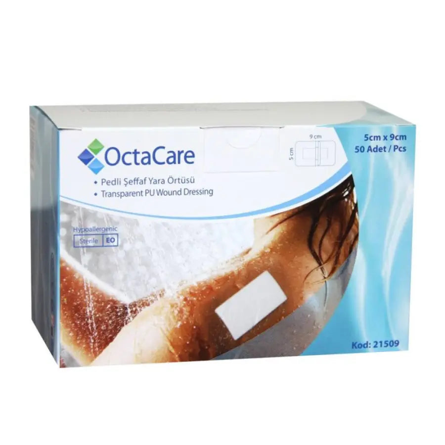 Octamed Octacare Sterile Transparent Wound Dressing 5cm x 9cm