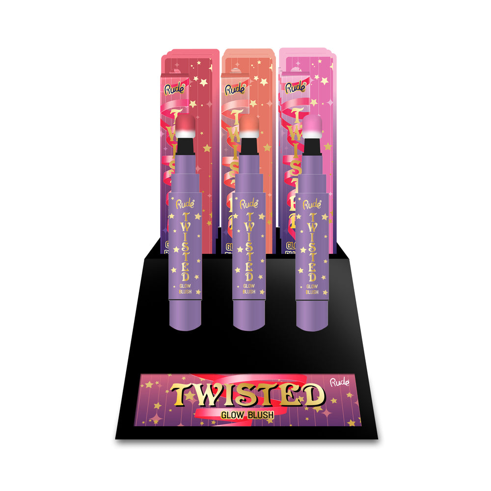 RUDE Twisted Glow Blush Display Set - 24pcs - 24pcs