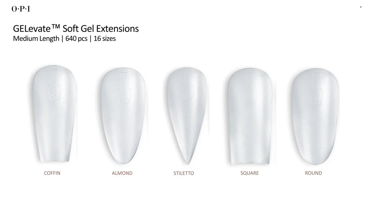 OPI - GELevate - Soft Gel Tips 640pc - Round