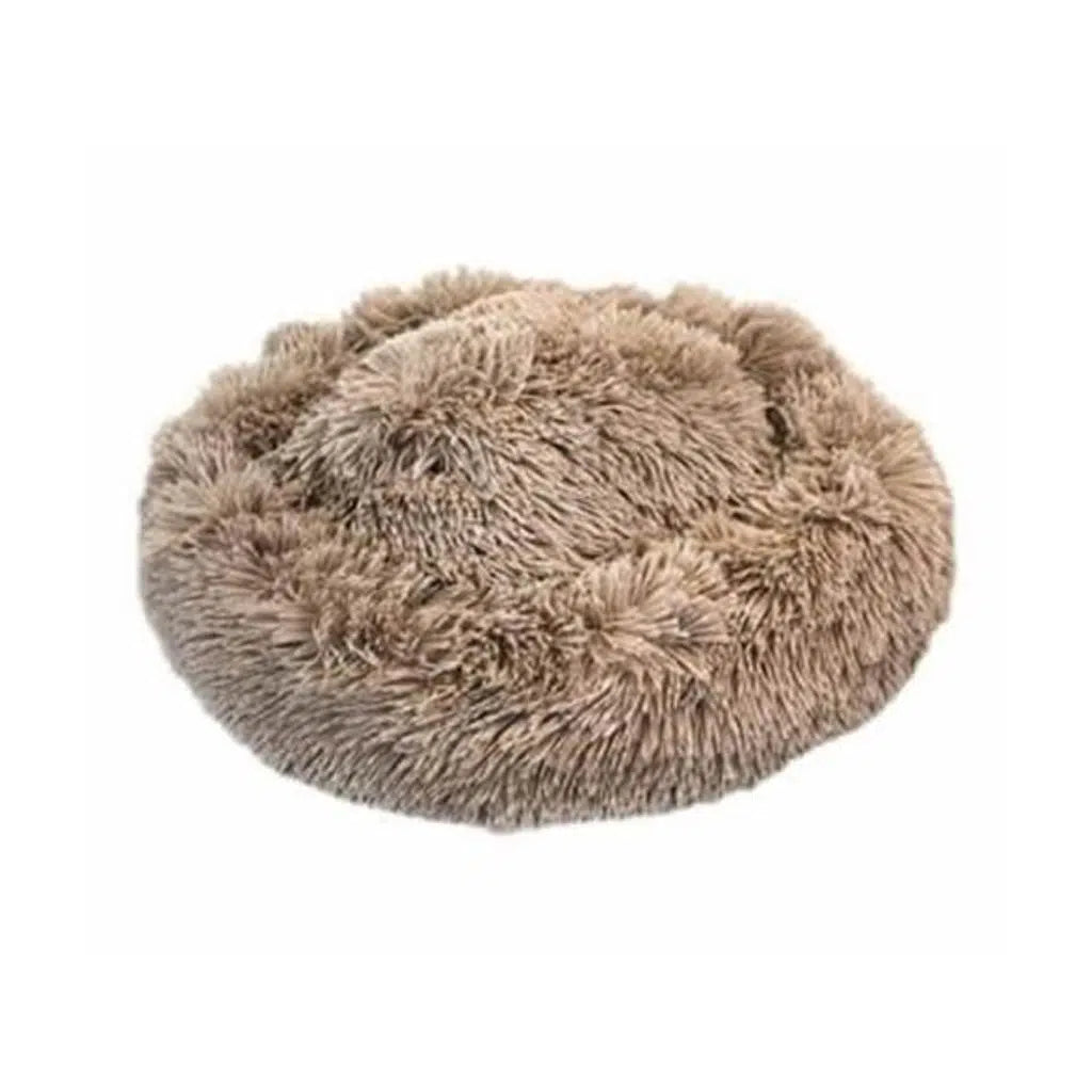 Zampa Poffin Mustard Plush Pet Bed for Comfort 60 cm