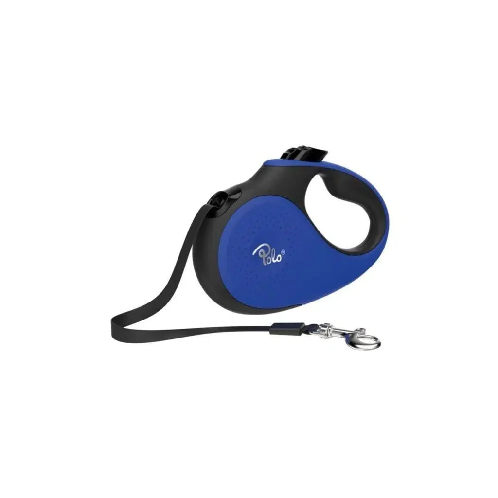 Polo Prestige Retractable Dog Leash Blue 5m for Large Dogs 50kg