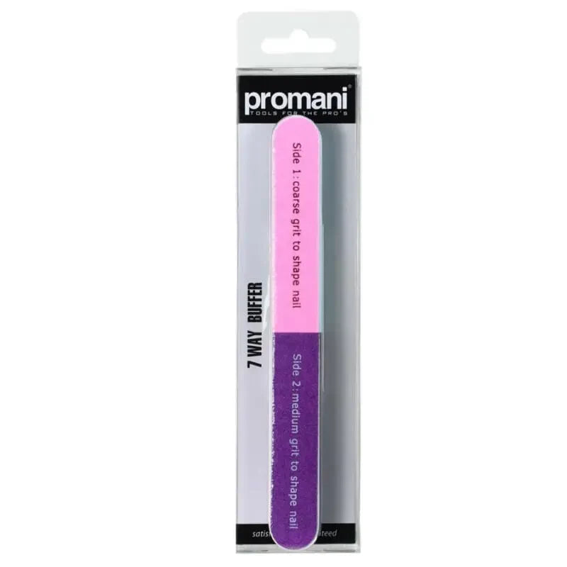 Promani 7-Way Nail Buffer for High Shine Finish 1 Count