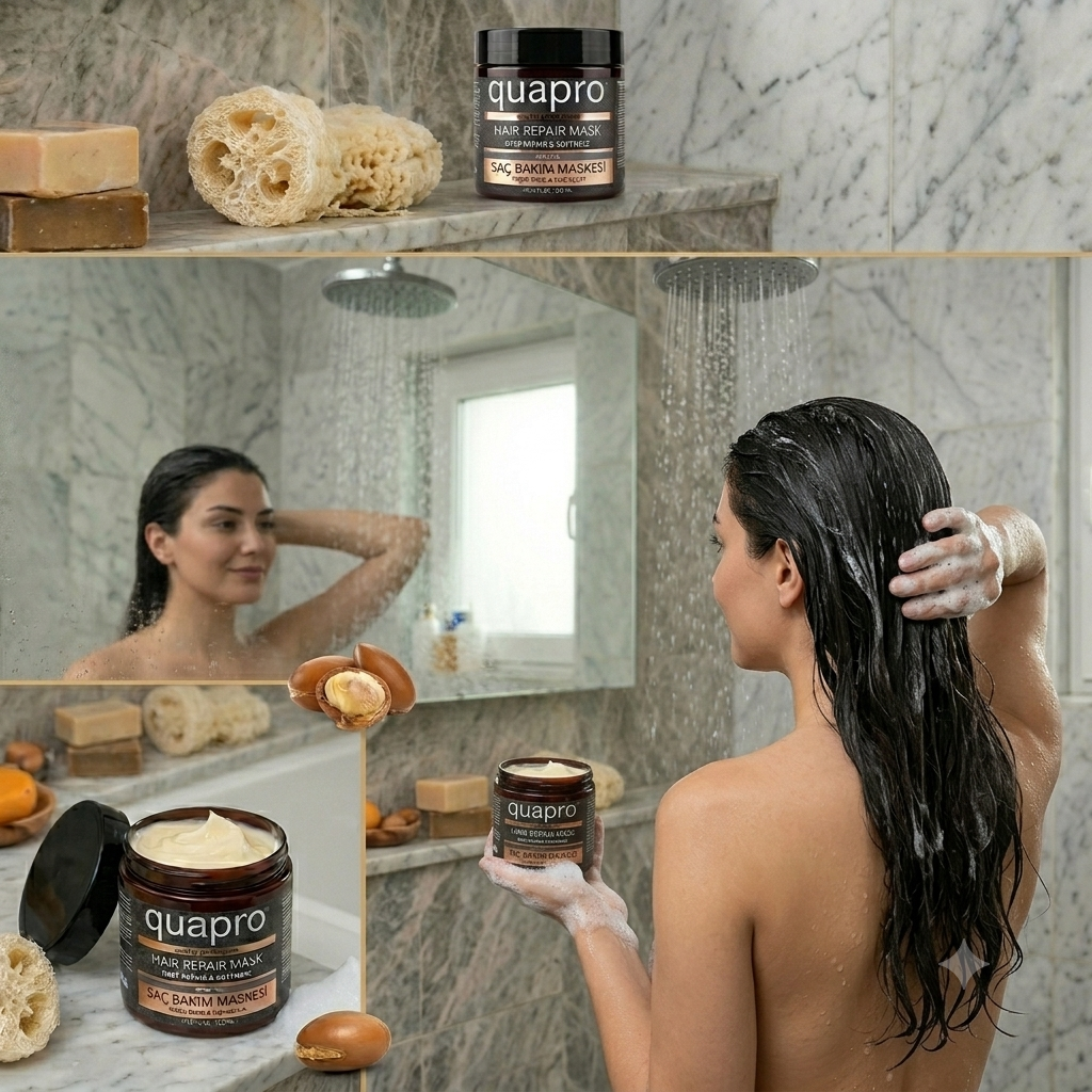 Quapro Argan Hair Mask Intensive Hydration for Dry Hair 500 ml