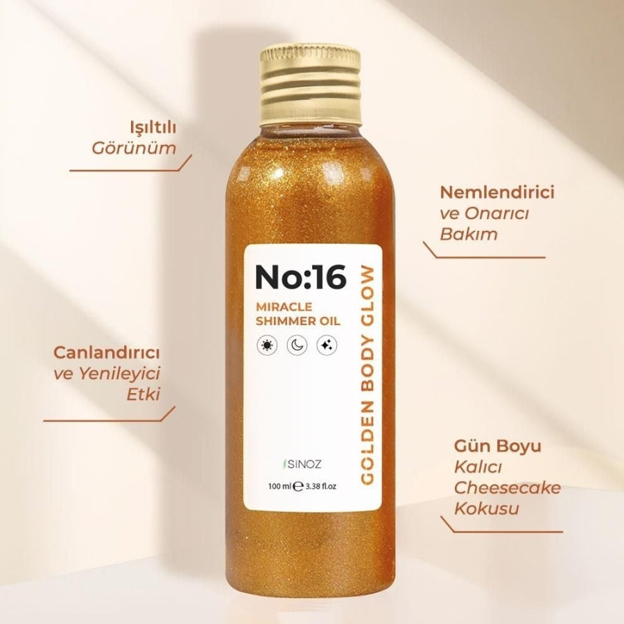 Sinoz No:16 Miracle Shimmering Hair & Body Oil 100ml