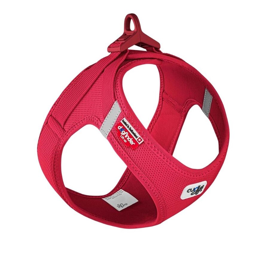 Curli Vest Harness Clasp Air-Mesh Dog Harness Red 3XS