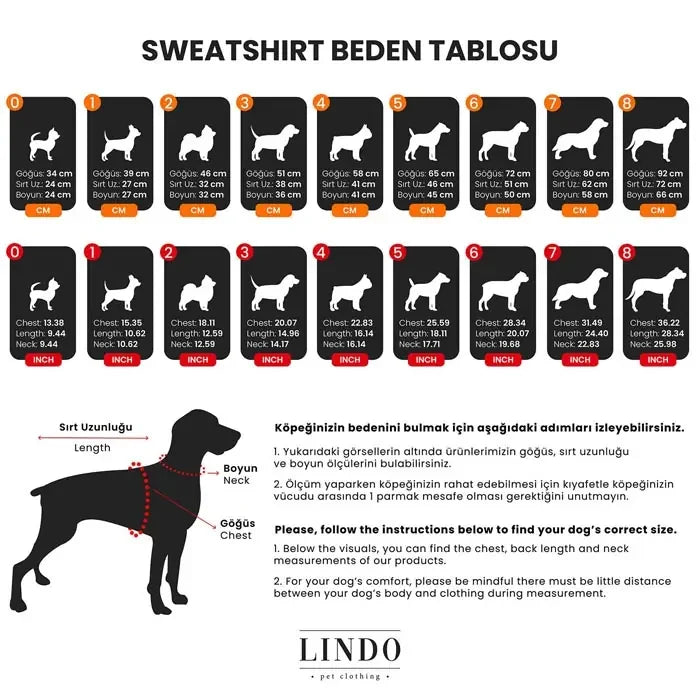 Lindo College California Dog Sweatshirt for All Breeds