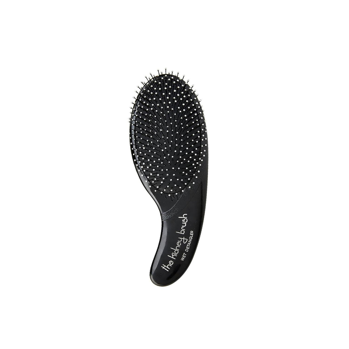 Olivia Garden Black Edition Wet Detangler Hair Brush - Gentle Detangling for Curly Hair, Reduces Breakage