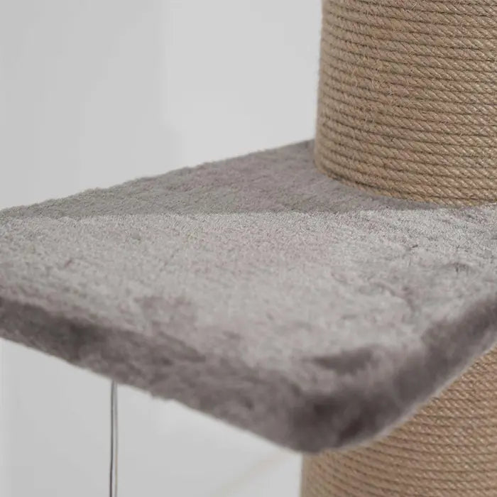 Lotus Pet Design Single Grey Cat Scratching Post 86cm