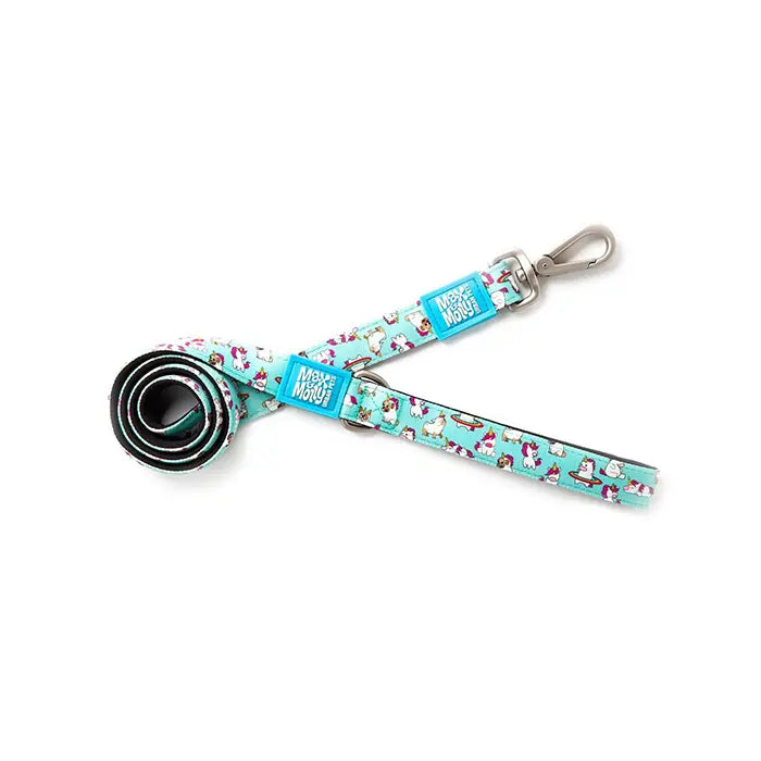 Max & Molly Unicorn Dog Leash Stylish Padded Handle Medium