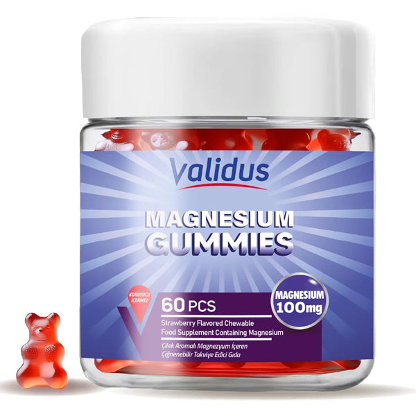 Validus Magnesium Gummies for Relaxation and Muscle Support 60ct