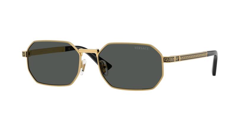 Versace 0VE2297 100287 54 Men's Sunglasses with Classic Dark Lenses