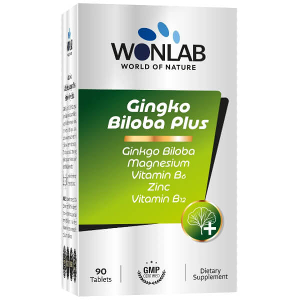 Wonlab Gingko Biloba Herbal Supplement for Daily Support 90 Tablets