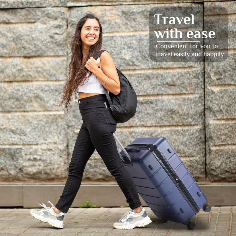 Luggage Spinner Wheels Lightweight Expandable Travel Hard Shell Suitcases with TSA Lock, Bronze Black, 3-PCS Set (20/24/28 Inch)