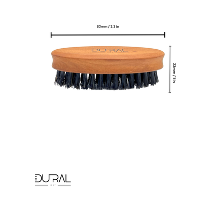 Dural Pear wood beard brush with soft natural bristles