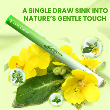 Herbal Diffuser Pen, Detox Diffuser with Mullein, Thyme & Mint for Better Breathing, All Natural Swap - up to 600 Uses (Varies by Usage), 2 Diffusers, 1 Pack