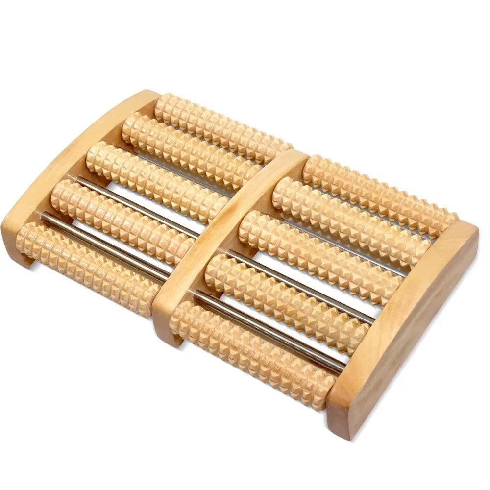Ultimate Wooden Foot Massage Roller for Pain Relief & Relaxation - Say Goodbye to Fatigue and Plantar Fasciitis!