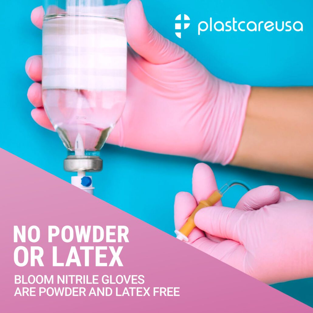Bloom Pink Nitrile  Glove - Large (100 Box)
