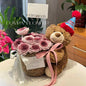 Valentine’S Day Teddy Bear with Eternal Rose Bouquet, Preserved Flower Plush Bear, Romantic Birthday Gift for Her Gift Sets