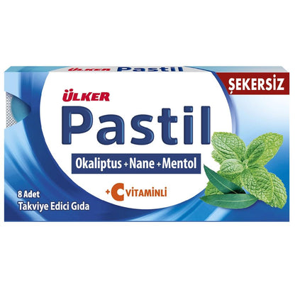 Ulker Eucalyptus Menthol Mint Lozenges 8 Count