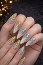 Queen - Rhinestones Silver and Gold Stones- #07