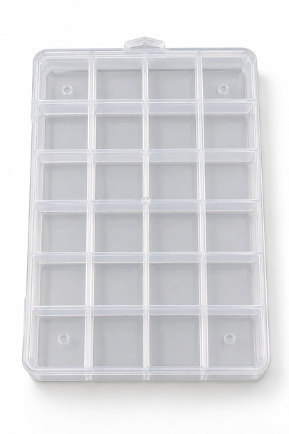 iBelieve - Charms and Rhinestone Storage Box - 24 Slot