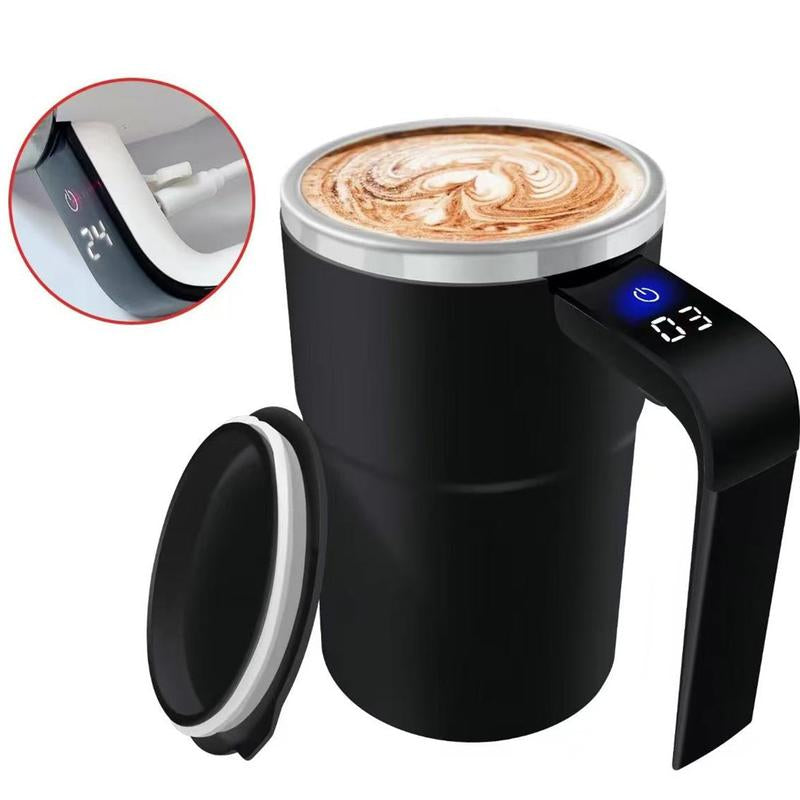 Portable Automatic Mixing Cup, USB Rechargeable Magnetic Mixing Cup, Multifunctional Coffee Mixing Cup, Self Stirring Mug for Home Kitchen