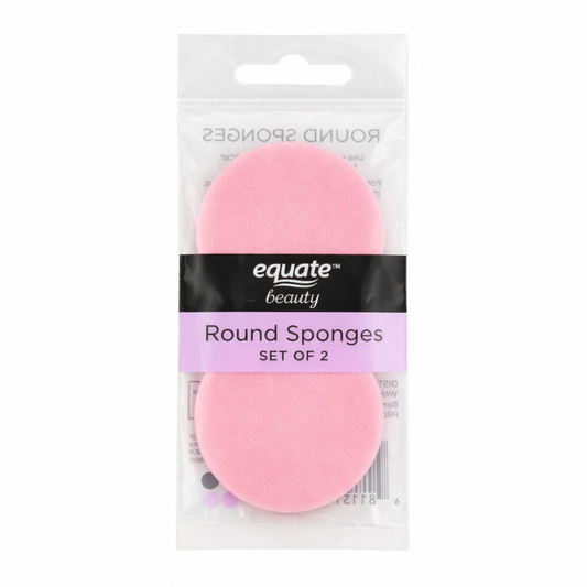 2 Piece Round Beauty Cosmetic Sponges (2 Packs)