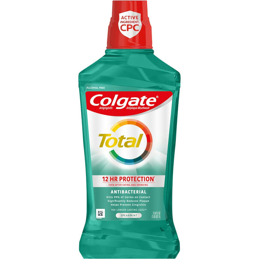 Colgate Total Advanced Mouthwash - Spearmint Surge 33.81 Fl Oz