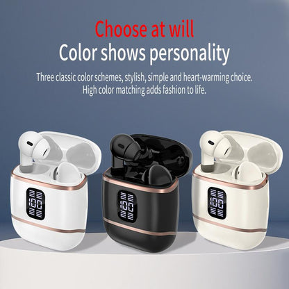 [4 Pods] 2-In-1 J40 Wireless Earbuds | 2 Pairs in 1 Case | Perfect for Couples & Gifting | 120H Battery - Black/White