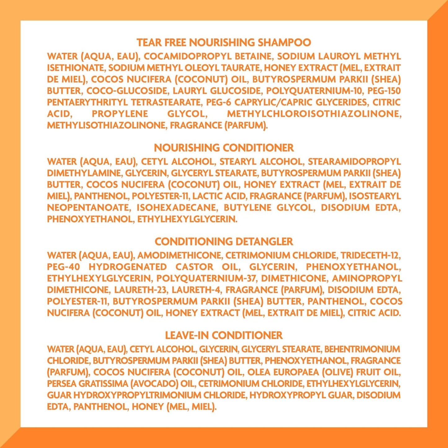 Cantu Care for Kids Haircare Regimen Set with Large Size Shampoo + Conditioner + Detangler + Leave-In Conditioner (Pack of 4)